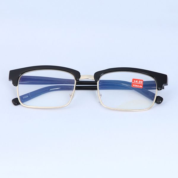 

sunglasses anti blue light square half frame reading glasses women men semi rimless presbyopic eyeglasses female male hyperopia eyewear, White;black