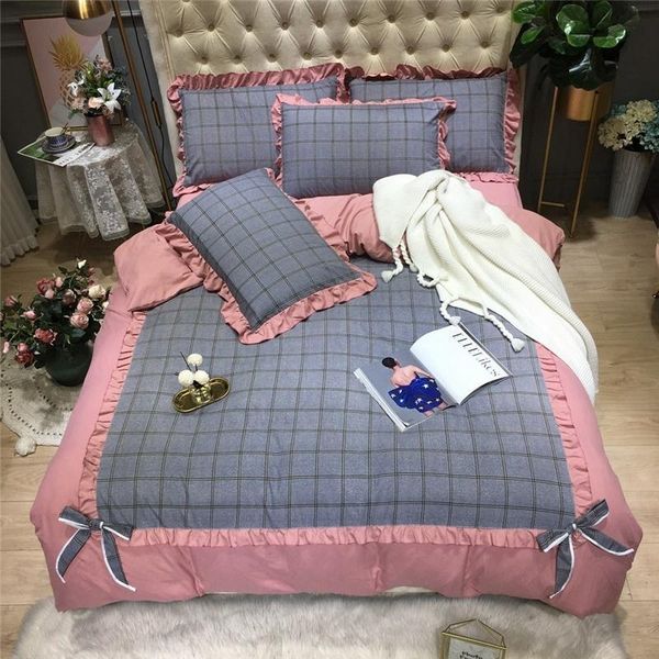 

bedding sets girls ruffled duvet cover set jpcs ultra soft double fleece  king size warm bed sheet pillowcase