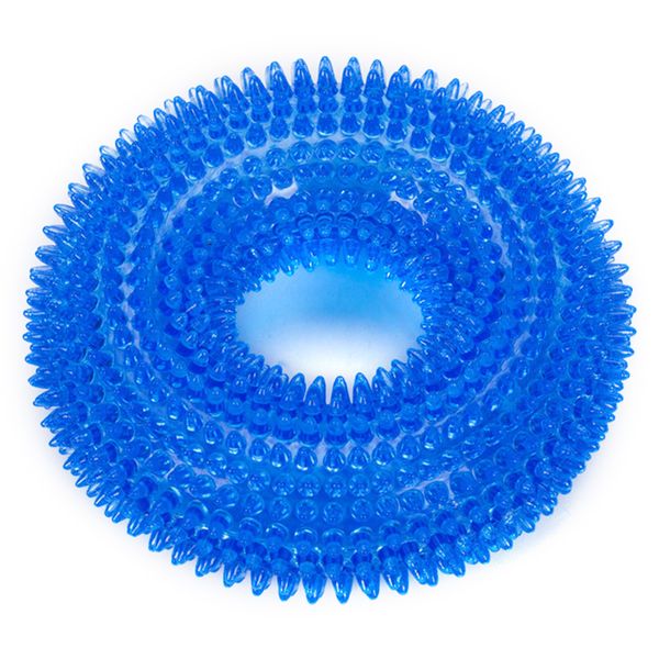 

molar funny dog toys squeak pet ring chew thorn circle sound for large dogs