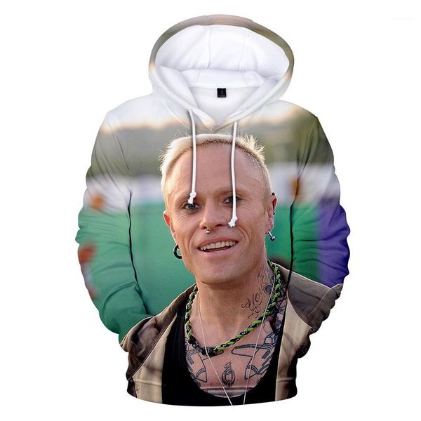 

3d designer hoodies spring autumn fashion hooded harajuku sweatshirts pullovers keith flint mens, Black