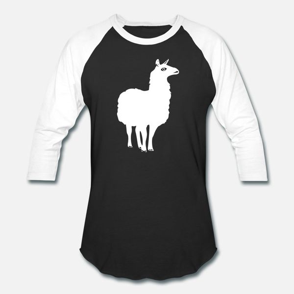 

white lama t shirt men designs 100% cotton crew neck pictures anti-wrinkle comfortable summer trend shirt