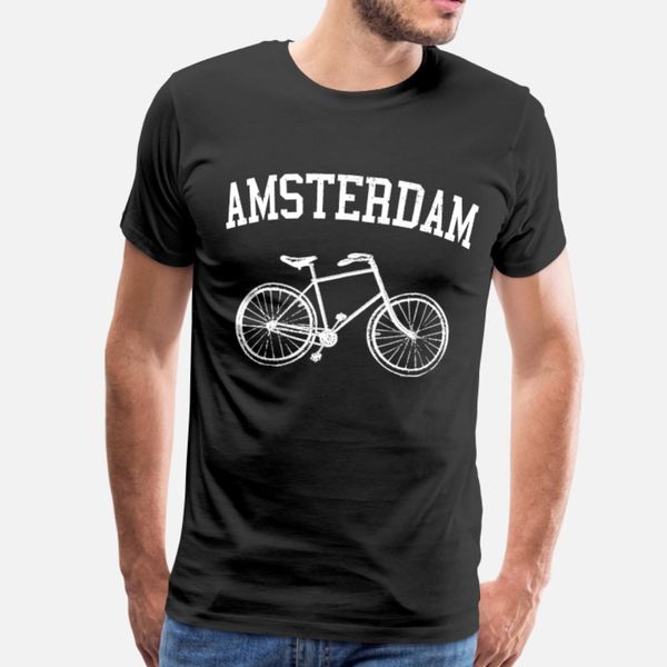 

amsterdam t shirt men printing cotton o neck homme fit humor spring pattern shirt