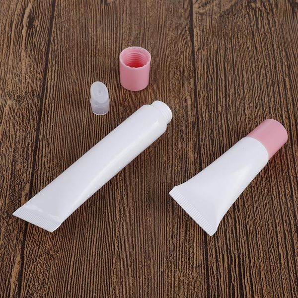 

storage bottles & jars 10pcs 20ml oblique mouth empty diy lip gloss refillable hose cosmetic containers girls make up lipstick container tub