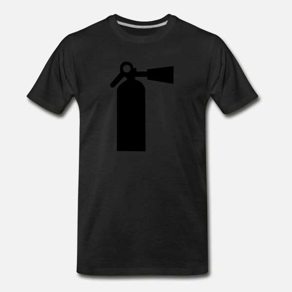 

fire extinguisher t shirt men print short sleeve crew neck letter fitness basic summer natural shirt