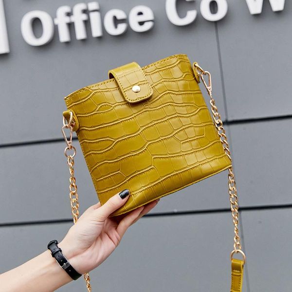 

retro alligator bucket bags women crocodile pattern handbag capacity casual crocodile shoulder messenger bags ladies pu purse