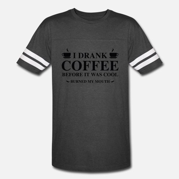 

i drank coffee t shirt men designs tee shirt crew neck fit sunlight new fashion summer novelty shirt