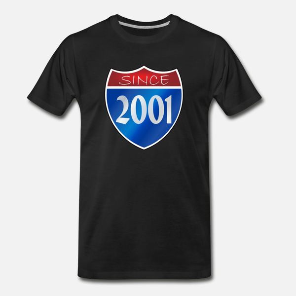 

since 2001 t shirt men customize short sleeve o-neck formal crazy comfortable summer style slim shirt