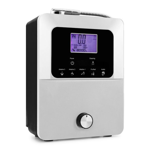 

alkaline water ionizer generator machine produces ph 3-11.0 alkaline acid water filter -800mv orp auto-cleaning lcd touch t200810