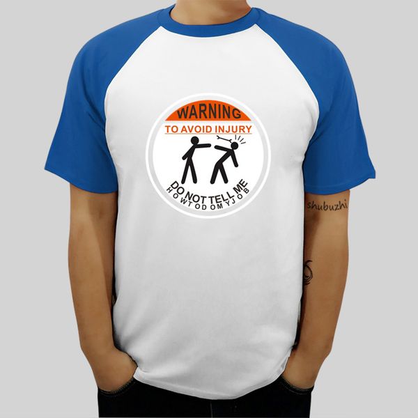 

mens raglan sleeve t-shirt summer fashion o-neck tshirt man cotton warning to avoid injury