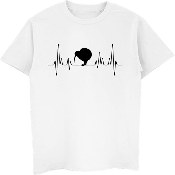 

men o-neck custom print t-shirt kiwi bird shirt kiwi bird heartbeat t shirt funny tees fitness streetwear harajuku