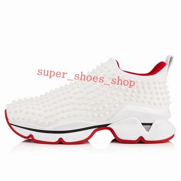 

2020 fashion red bottom men women casual spikes rivets rhinestone shoes dress party walking trainers chaussures de sport high quality, Black