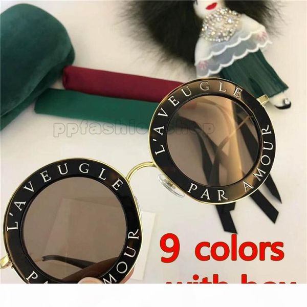 

famous fashion women sunglasses 0113 round shape crystal frame fashion summer style uv400 lens with new case g142, White;black