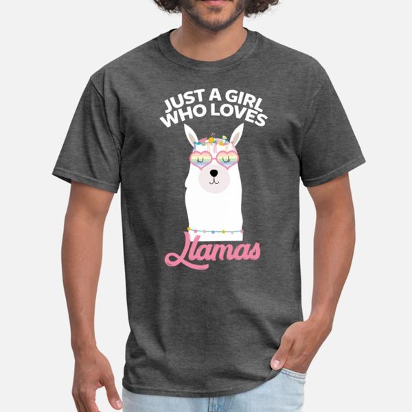 

llama girl t shirt men designer 100% cotton o neck letter crazy building spring autumn standard shirt