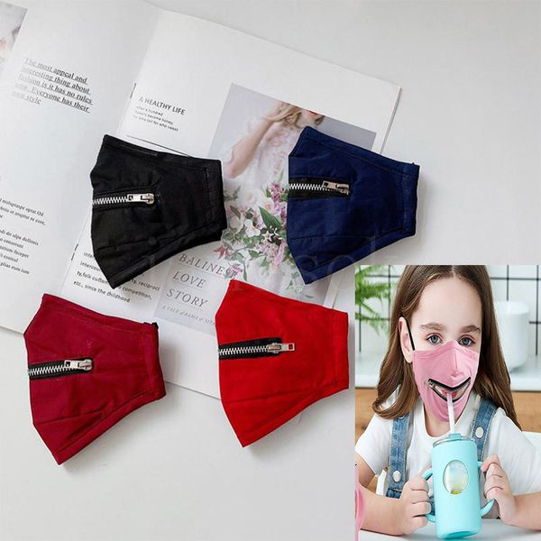 

горячих дети регулируемых молнии маска пыл, ветрозащитное, предотвращающее запотевание и дышащие чистый цвет дети маска упакован independe b