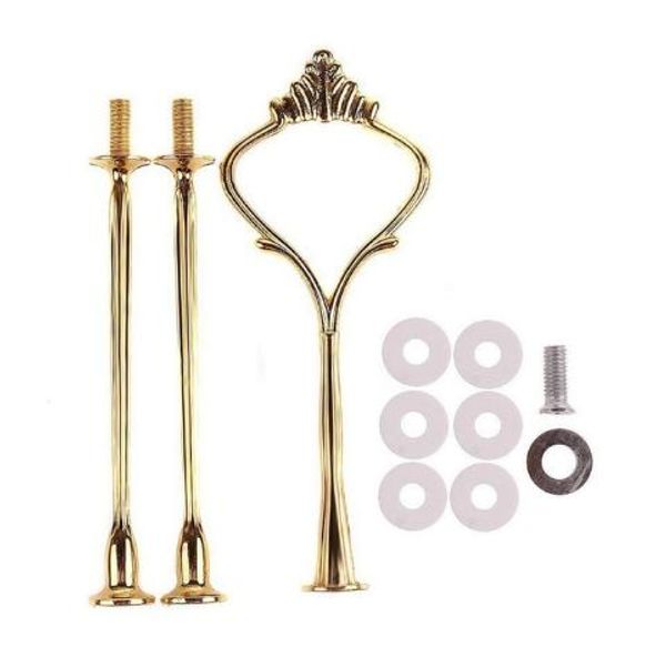 Bolo às Camadas prato de frutas suporte Heavy Metal Centro Handle Montagem Hardware Rod nova placa stand Heavy Metal Centro