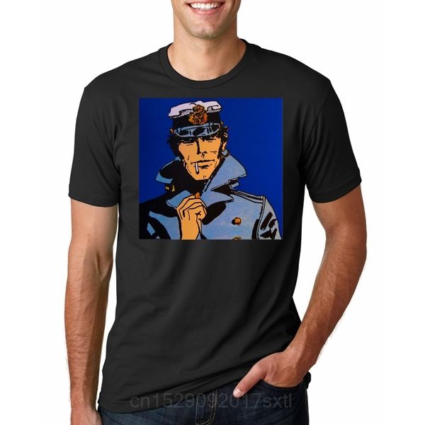 

t-shirt men funy tshirt corto maltese short sleeve o-neck graphic tee men t shirt