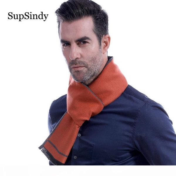 

wholesale winter scarf men vintage soft solid scarves luxury shawl warm imitation cashmere foulard double sided casual mens scarf, Blue;gray