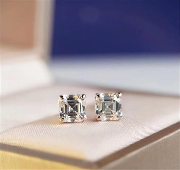 

wedding engagement jewelry stud earrings silver plated material foundation diamond drill stud earrings b v ing, Golden
