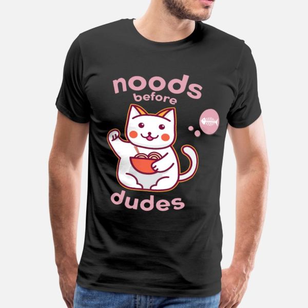 

noods перед чуваки ramen cat тенниска мужчин дизайн футболка круглый воротник обычный anti-wrinkle комфортная весна осень винтажная рубашка