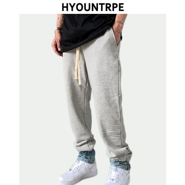 

Hip Hop Loose Fit Elastic Waist Pants Casual Patchwork Trousers Drawstring Sweatpants Mens Spring Summer Sportwear Pants Joggers