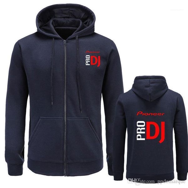 

dj pro designer hoodies cardigans hooded zipper up sweatshirts mens rock rapper, Black