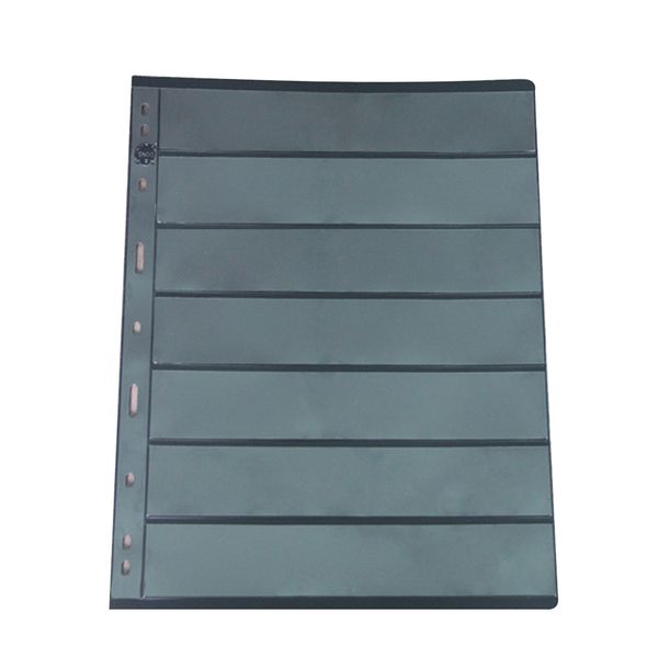 

10pcs 7 strips high end 9 binder holes grid double sided album stamp stock page