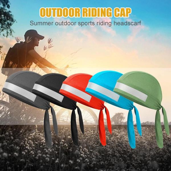 

outdoor head scarf sport cycling cap sunscreen sweat absorption safety summer sport running basktball cap sun protection, Black
