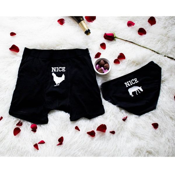 

set of 2 personalized funny underwear set for couples, manly gift, boxers for men, 2nd anniversary gift, novelty underwear women