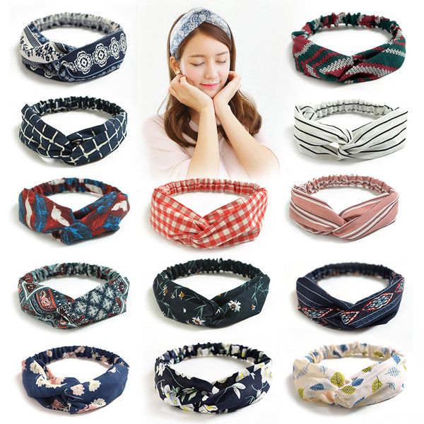 

женской креста упругого hairband шифон цветочного hipster hairband, Golden;silver