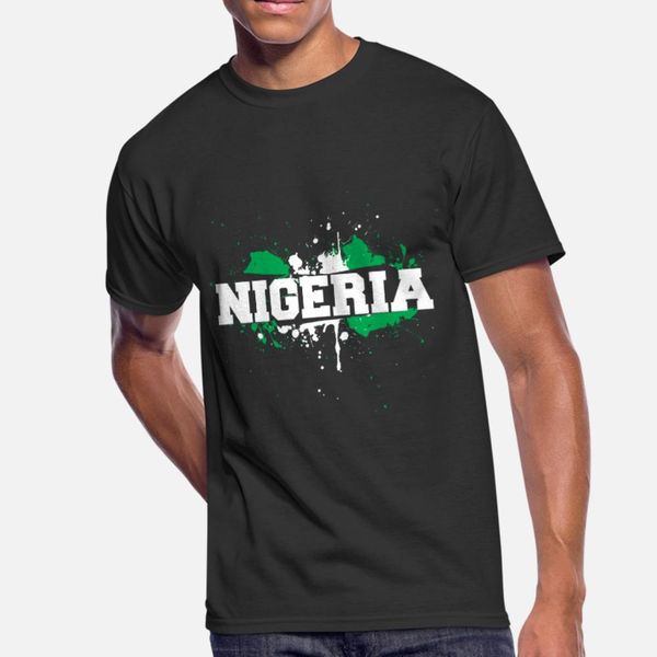 

nigeria splatter t shirt men designing cotton s-xxxl leisure gift humor summer leisure shirt