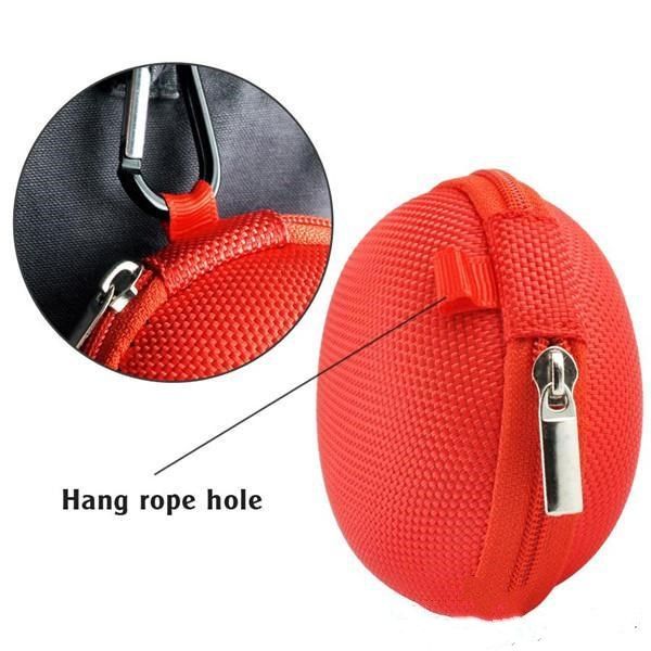 

карман для переноски box обложка для хранения карт zipper наушников монет сумка sd портативный кошелек сумка мини кабель наушники чехол blue