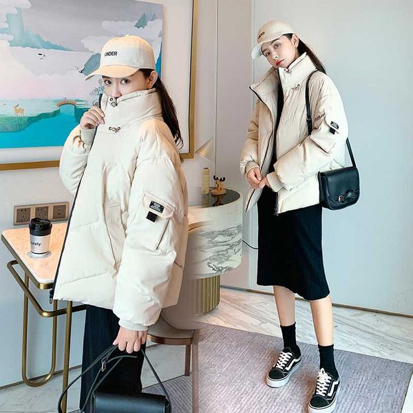 

womens down jackets and coats winter 2020 long casual solid color parkas coat double warm causal hooded parkas jacket women coat, Black