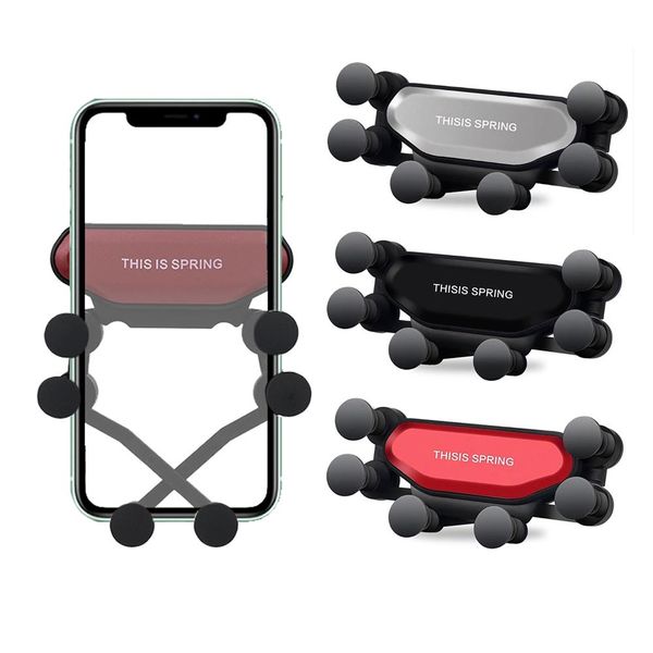 

cgjxsuniversal car phone updated bracket mount auto air vent grip gravity car mount holder gravity bracket for cell phones smartphone