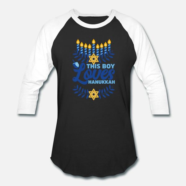 

this boy loves hanukkah chanukah family celebrate t shirt men designing tee shirt crew neck gents anti-wrinkle building spring autumn shirt