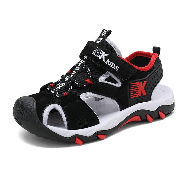 

2020 new boys sandals kid sandals children shoes summer rubber school shoes breathable open toe casual boy sandal 7350, Black;red