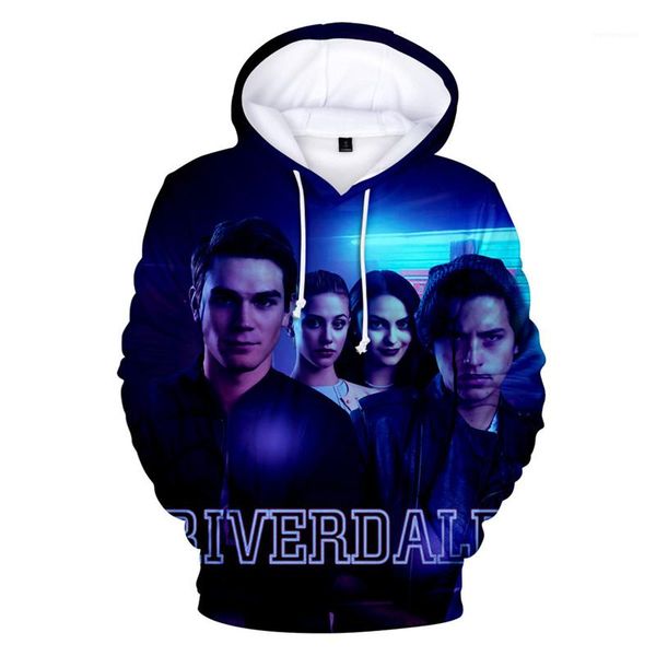 

autumn long sleeve crew neck mens sweatshirts riverdale designer men hoodies fashion spring, Black