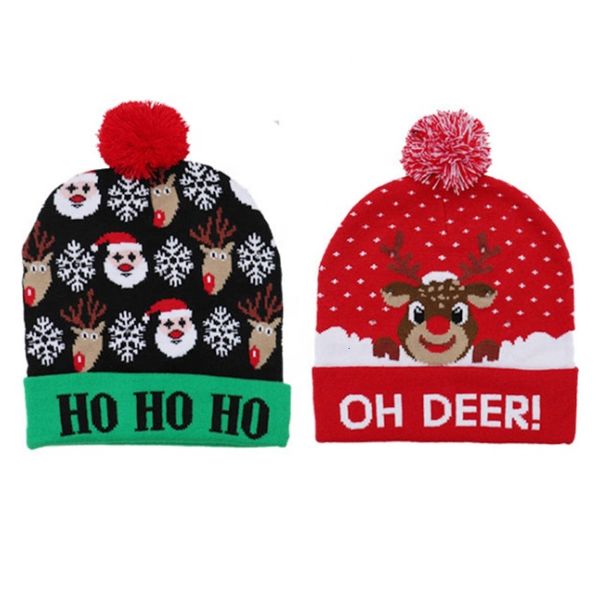 

wool christmas hat child knitted christmas hat colorful glowing knitted christmas hat
