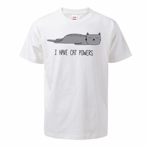

funny desgin cats t shirt for men 2020 summer 100% cotton short sleeve i have cat power tee male animal fashion streetwear