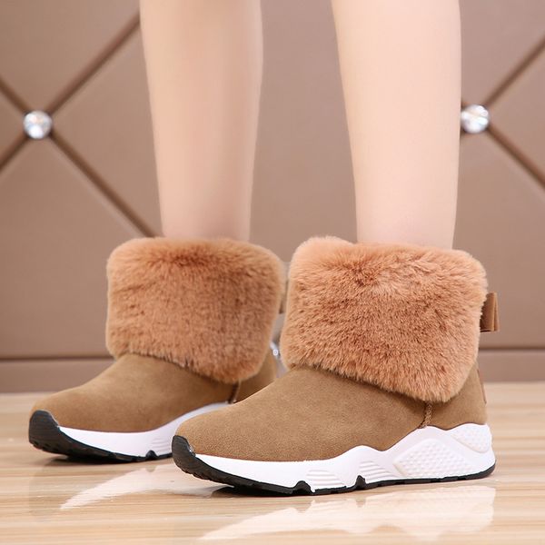 

women's boots ladies fashion leisure short snow boots female winter warm casual shoes winter women zapatos de mujer c11-49, Black