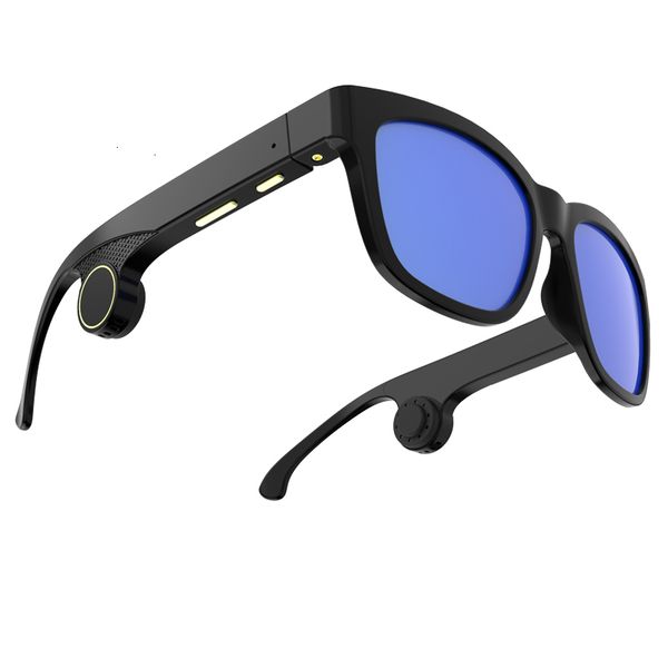 

wireless winait bone hands conduction sunglasses ch01, Blue