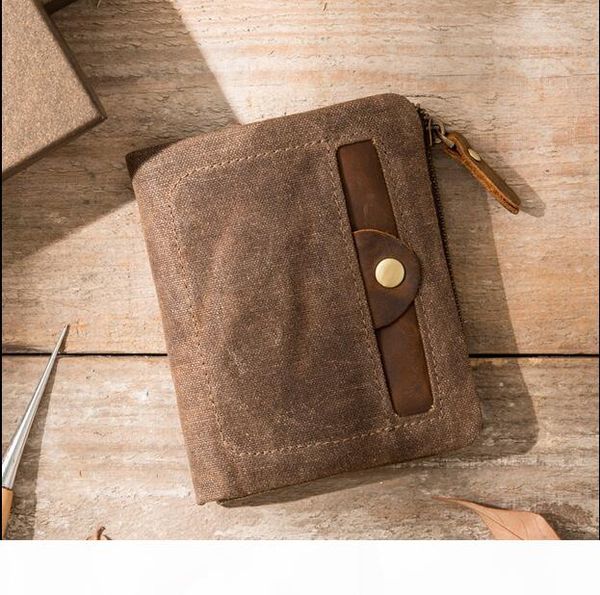 

fashion men wallet bag restoring ancient ways wallts crazy horse leather wallets for women zipper leather wallet, Brown;gray