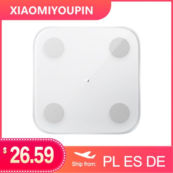 (presale) xiaomi mijia mi smart body composition scale 2 fat weight scale bathroom digital electronic led screen balance app data analysis