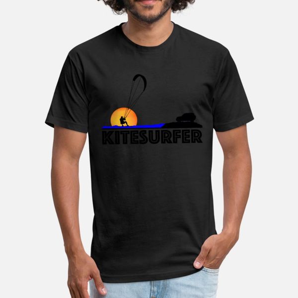 

kitesurfer t shirt men knitted short sleeve s-xxxl letters gift funny spring autumn standard shirt