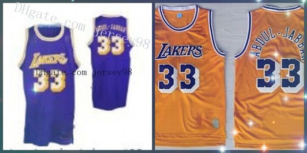 

los анджелес лейкер мужчины карим абдул джаббар джерси, Black