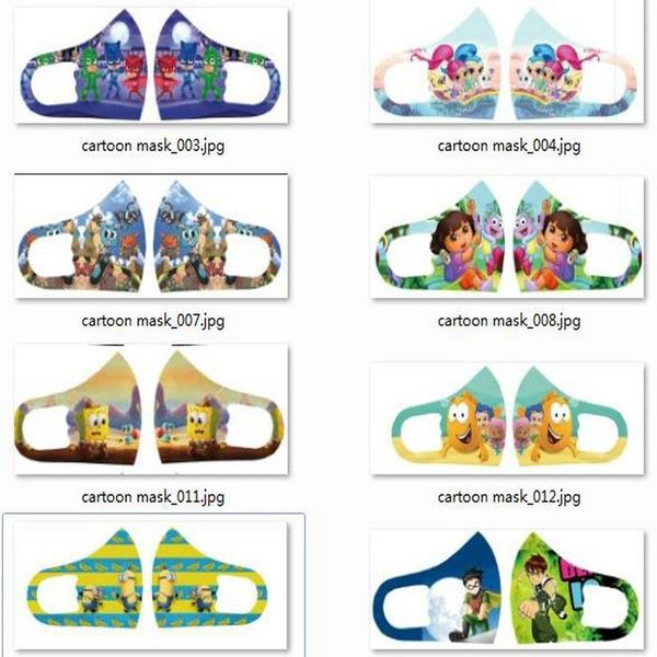 

shields pelicula face cartoon mask mask de face facemask custom mascarilla face designer kids cloth character facial masks ucrlo, Black