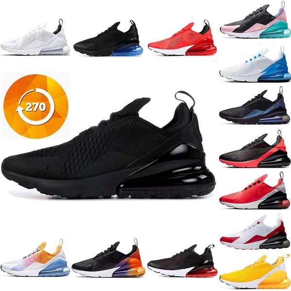 

big size us 13 14 15 270 vapourmax cushion running shoes eur 36-49 27c sports sneakers triple black white bred mens womens trainers, White;red