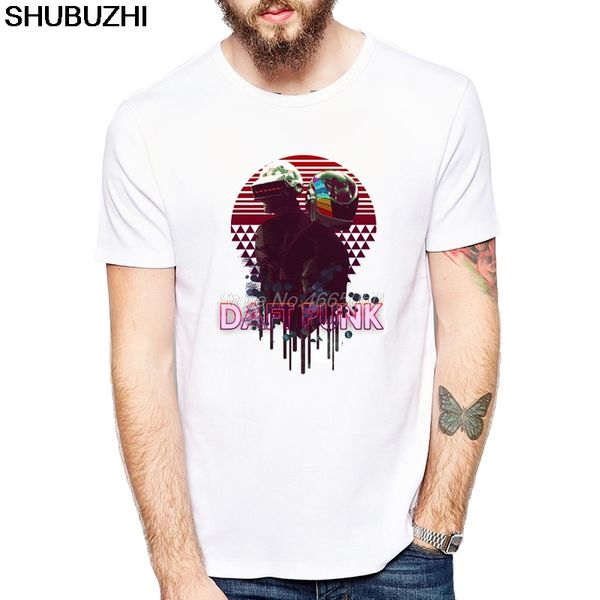 

daft bros daft punk cool shirts men male white short sleeve custom men t-shirts family clothing euro size
