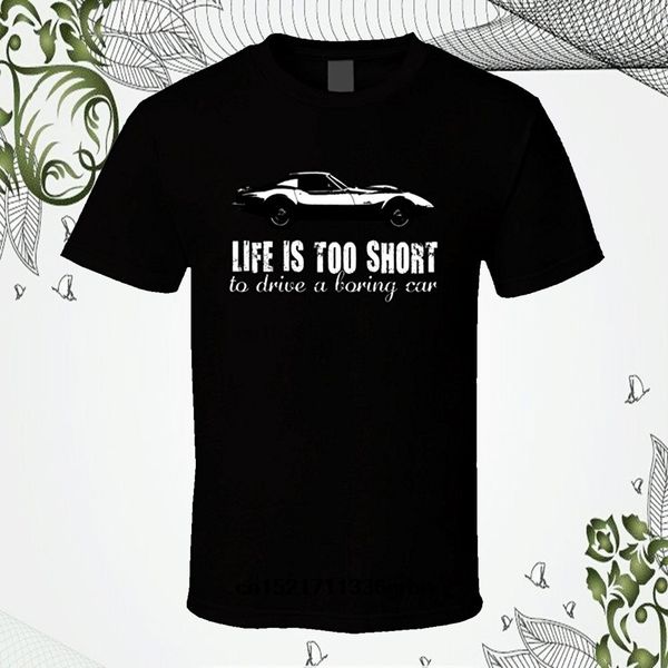 

men t shirt chevrolet corvette c3 zr2 stingray 7 life is too short car lover cool letter round neck tees