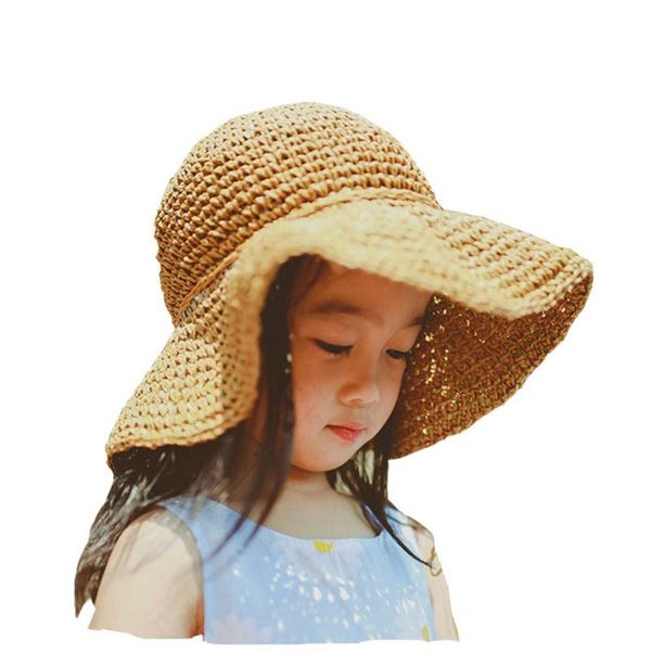 

m&d simple foldable wide girls straw hat sun hat beach women summer uv protect travel cap lady cap female, Blue;gray