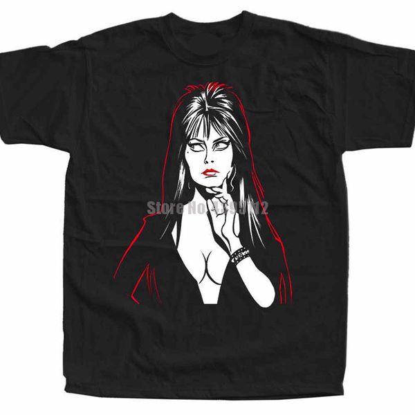 

elvira mistress of the dark movie poster homme funny tshirts hip hop clothing t shirts gym king t-shirt brand t-shirts xxxxl